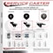 Service Caster 3'' Bright Chrome Polyurethane Casters Side Mount Brackets , 4PK SCC-GR03S310-PPUBD-BC-71678-4-CB180-4 - alternate 4